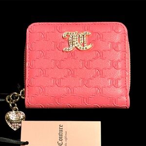 NWT•Juicy Couture Pink Full Zip wallet